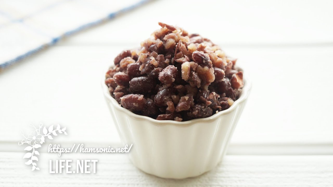 【ガッテンの手作りあんこの作り方】小豆が便秘解消・筋肉作りに効果的【浸水で簡単＆時短でできるレシピ】